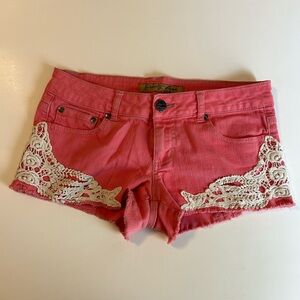 Pink jean shorts from celebrity pink